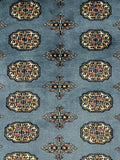 27088-Bokhara Hand-Knotted/Handmade Pakistani Rug/Carpet Tribal/Nomadic Authentic/ Size: 12'1" x 9'2"