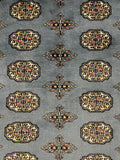 27088-Bokhara Hand-Knotted/Handmade Pakistani Rug/Carpet Tribal/Nomadic Authentic/ Size: 12'1" x 9'2"