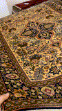 27099-Ghom Hand-knotted/Handmade Persian Rug/Carpet Traditional Authentic/ Size: 4'9" x 3'7"