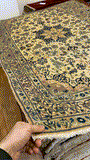 27106- Nain Hand-knotted Persian Rug/Carpet Traditional Authentic/ Size: 5'6" x 3'3"