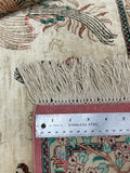 27097-Ghom Hand-knotted/Silk/Handmade Persian Rug/Carpet Traditional Authentic/ Size: 5'3" x 3'3"
