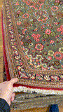 27104-Ghom Hand-knotted/Handmade Persian Rug/Carpet Traditional Authentic/ Size: 6'7" x 2'9"