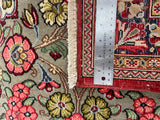 27104-Ghom Hand-knotted/Handmade Persian Rug/Carpet Traditional Authentic/ Size: 6'7" x 2'9"