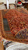 27108-Ghashgai Hand-Knotted/Handmade Persian Rug/Tribal/ Nomadic/Authentic/ Size: 8'0" x 5'0"