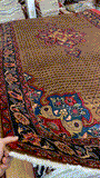 27095-Hamadan Hand-Knotted/Handmade Persian Rug/Carpet Tribal/Nomadic Authentic/ Size: 9'8" x 4'10"