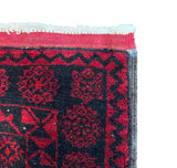 27110- Royal Balutch Persian Hand-knotted Authentic/Nomadic/Tribal Rug/Carpet/ Size: 13'1" x 3'5"