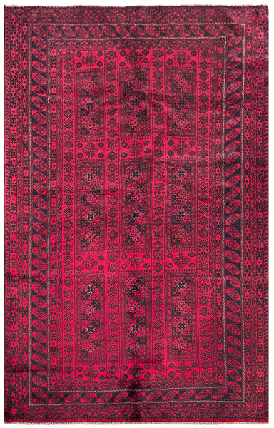 25821-Balutch Hand-Knotted/Handmade Persian Rug/Carpet Tribal/Nomadic Authentic/ Size: 8'6" x 5'5"