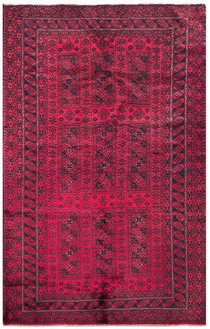 25821-Balutch Hand-Knotted/Handmade Persian Rug/Carpet Tribal/Nomadic Authentic/ Size: 8'6" x 5'5"