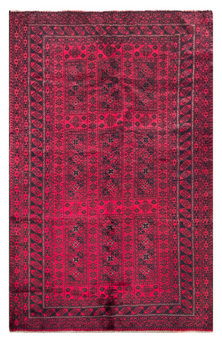 25821-Balutch Hand-Knotted/Handmade Persian Rug/Carpet Tribal/Nomadic Authentic/ Size: 8'6" x 5'5"