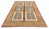 27094- Royal Chobi Ziegler Afghan Hand-Knotted Contemporary/Traditional/Size: 9'3" x 6'4"