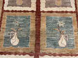 27094- Royal Chobi Ziegler Afghan Hand-Knotted Contemporary/Traditional/Size: 9'3" x 6'4"