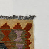 25954- Kelim Hand-Woven/Flat Weaved/Handmade Afghan /Carpet Tribal/Nomadic Authentic/Size: 9'10" x 2'8"