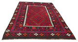 25820- Kelim Hand-Woven/Flat Weaved/Handmade Afghan /Carpet Tribal/Nomadic Authentic/Size: 9'11" x 6'9"