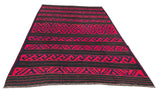 25818- Kelim Hand-Woven/Flat Weaved/Handmade Afghan /Carpet Tribal/Nomadic Authentic/Size: 11'10" x 6'11"