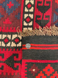 25817- Kelim Hand-Woven/Flat Weaved/Handmade Afghan /Carpet Tribal/Nomadic Authentic/Size: 10'2" x 6'5"