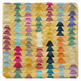 23271 - Kelim Hand-Woven/Flat Weaved/Handmade Afghan Kelim Pillow Cover/Carpet Tribal/Nomadic Authentic/Size: 1'8" x 1'8"/51cm x 51cm