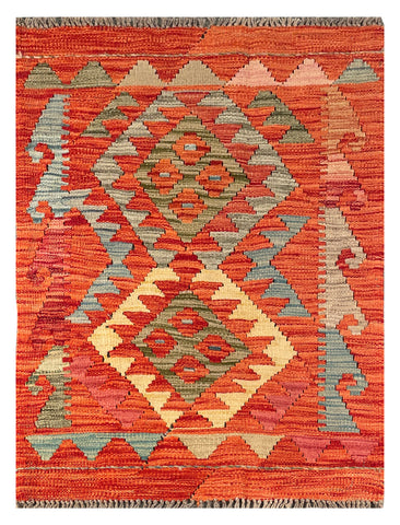 26048- Kelim Hand-Woven/Flat Weaved/Handmade Afghan /Carpet Tribal/Nomadic Authentic/Size: 3'0" x 2'3"