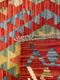 26053- Kelim Hand-Woven/Flat Weaved/Handmade Afghan /Carpet Tribal/Nomadic Authentic/Size: 2'11" x 2'0"
