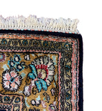 27180-Ghom Hand-knotted/Handmade Persian Rug/Silk pile /Silk BaseCarpet Traditional Authentic/ Size: 5'0" x 3'3"/152cm x 99cm