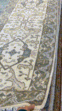27174- Royal Ushak Hand-Knotted/Handmade Indian Rug/Carpet Traditional/Authentic/Size: 13'9" x 2'7"/419cm x 79cm