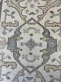 27174- Royal Ushak Hand-Knotted/Handmade Indian Rug/Carpet Traditional/Authentic/Size: 13'9" x 2'7"/419cm x 79cm
