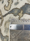 27174- Royal Ushak Hand-Knotted/Handmade Indian Rug/Carpet Traditional/Authentic/Size: 13'9" x 2'7"/419cm x 79cm