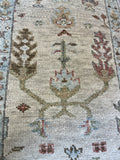 27153- Royal Ushak Hand-Knotted/Handmade Indian Rug/Carpet Traditional/Authentic/Size: 8'0" x 2'8"/244cm x 81cm