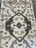 27171- Royal Ushak Hand-Knotted/Handmade Indian Rug/Carpet Traditional/Authentic/Size: 9'7" x 2'6"/292cm x 76cm