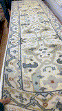 27173- Royal Ushak Hand-Knotted/Handmade Indian Rug/Carpet Traditional/Authentic/Size: 9'5" x 2'6"/287cm x 76cm