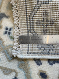 27173- Royal Ushak Hand-Knotted/Handmade Indian Rug/Carpet Traditional/Authentic/Size: 9'5" x 2'6"/287cm x 76cm