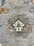 27156- Royal Ushak Hand-Knotted/Handmade Indian Rug/Carpet Traditional/Authentic/Size: 10'0" x 8'0"/305cm x 244cm