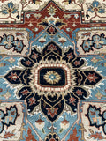 27143- Royal Heriz Hand-Knotted/Handmade Indian Rug/Carpet Traditional/Authentic/Size: 11'3" x 8'6"/343cm x 259cm