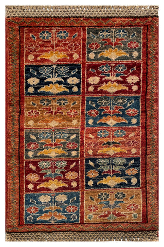 26682 -  Hand-knotted Contemporary Chobi Ziegler /Modern Carpet/Rug / Size: 2'0" x1'3"