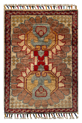 26182 -  Hand-knotted Contemporary Chobi Ziegler /Modern Carpet/Rug / Size: 2'1" x1'4"