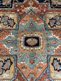 27147- Royal Heriz Hand-Knotted/Handmade Indian Rug/Carpet Traditional/Authentic/Size: 11'11" x 8'10"/363cm x 269cm