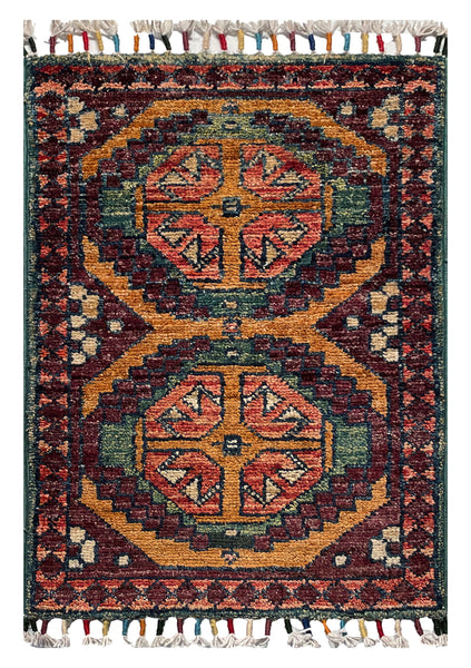 26181 -  Hand-knotted Contemporary Chobi Ziegler /Modern Carpet/Rug / Size: 1'9" x1'3"