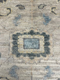 27148- Royal Ushak Hand-Knotted/Handmade Indian Rug/Carpet Traditional/Authentic/Size: 11'8" x 8'11"/351cm x 271cm