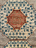 26175 -  Hand-knotted Contemporary Chobi Ziegler /Modern Carpet/Rug / Size: 2'0" x1'3"