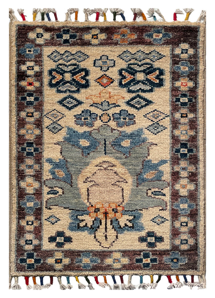 26180 -  Hand-knotted Contemporary Chobi Ziegler /Modern Carpet/Rug / Size: 2'0" x1'4"