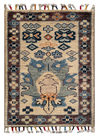 26180 -  Hand-knotted Contemporary Chobi Ziegler /Modern Carpet/Rug / Size: 2'0" x 1'4"