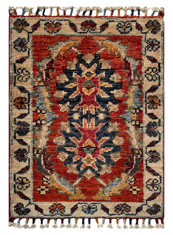 26171 -  Hand-knotted Contemporary Chobi Ziegler /Modern Carpet/Rug / Size: 2'0" x 1'4"
