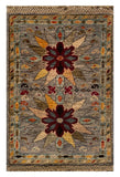 26658 - Chobi Hand-Knotted/Handmade Afghan Tribal/Nomadic Authentic/Size: 2'0" x 1'3"