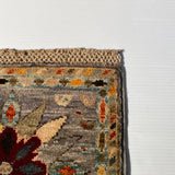 26658 - Chobi Hand-Knotted/Handmade Afghan Tribal/Nomadic Authentic/Size: 2'0" x 1'3"