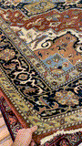 27139- Royal Heriz Hand-Knotted/Handmade Indian Rug/Carpet Traditional/Authentic/Size: 13'4" x 9'7"/406cm x 292cm