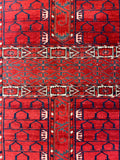 27386-Hatchlu Tekke Antique(1920-1930)/Handmade/Hand-Knotted Persian Rug/Carpet Tribal/Nomadic Authentic/ Size: 5'1" x 3'8"/155cm x 112cm