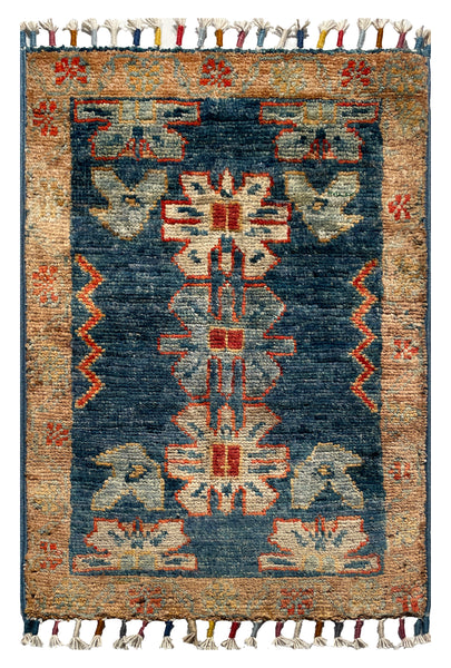 26557 -  Hand-knotted Contemporary Chobi Ziegler /Modern Carpet/Rug / Size: 2'0" x1'3"