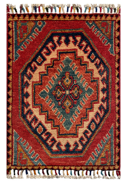 26571 -  Hand-knotted Contemporary Chobi Ziegler /Modern Carpet/Rug / Size: 2'0" x1'3"