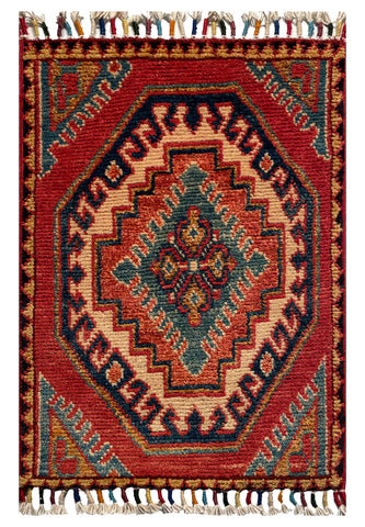 26571 -  Hand-knotted Contemporary Chobi Ziegler /Modern Carpet/Rug / Size: 2'0" x1'3"/61cm x 38cm