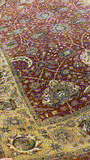 27384- Royal Heriz Hand-Knotted/Handmade Indian Rug/Carpet traditional/Authentic/Size:9'2" x 6'2"/279cm x 249cm