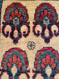 26539-Chobi Ziegler Hand-Knotted/Handmade Afghan Rug/Carpet Modern Authentic/Size: 2'0" x 1'3"